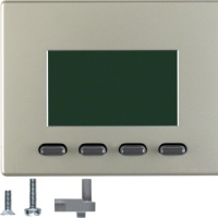 Berker 75860043 Информационные дисплеи, Arsys, стальной, лак, цвет: Нержавеющая сталь, оттенок: Матовый лак