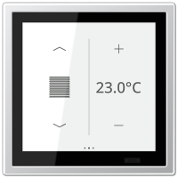 Jung AL 459 D1 S KNX комнатный контроллер LS TOUCH, Цвет: Серый, оттенок: Алюминий