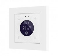 Zennio ZVI-F55D Flat 55 Display / Выключатель KNX сенсорный с дисплеем (стандарт рамки 55x55мм), цвет: Белый, оттенок: Глянцевый