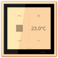 Jung LC 459 D1 S258 KNX комнатный контроллер LS TOUCH, Цвет: Сиена, оттенок: Прозрачная, 59