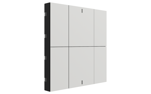 Interra ITR340-0603 iSwitch+ - 6-кнопочный KNX выключатель, пластик, белый