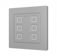 Zennio ZVIT55X6S Выключатель сенсорный KNX Tecla 55 X6, цвет: Серебряный