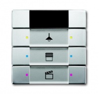 ABB 6129/01-866-500 Сенсор 3/6-клавишный, ИК-приёмник, нержавеющая сталь, цвет: Нержавеющая сталь