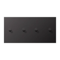 Jung AL 12-250 D K 01 Центральная плата с тумблером «конус», два сдвоенных тумблера, горизонтальный монтаж, Серия LS 1912, темный (лакированный алюминий)