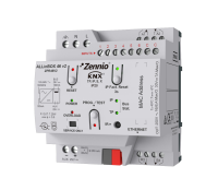 Zennio ZPR46V2 ALLinBOX 46 v2. Многофункциональное устройство с блоком питания KNX, интерфейсом KNX-IP, 4 выходами/6 входами и логическим модулем