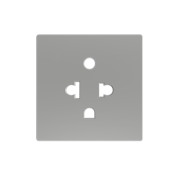 Zennio ZS55IEUAS+ZS55CEUAX ZS55 – евро-американская розетка.