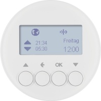 Berker 85745139 Таймер для вставки жалюзи, радиошина KNX, R.1/R.3, полярная белизна, цвет: Белый, оттенок: Полярная белизна, глянцевый