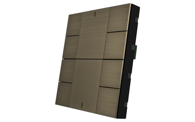 Interra ITR340-0012 iSwitch+ - 10-кнопочный KNX выключатель, алюминий, бронза матовая