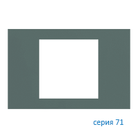 Ekinex EK-PRS-FVC Плата "71" прямоугольная 60х60, материал - Fenix NTM, цвет - Зеленый Коммодор