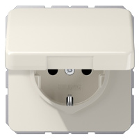 Jung CD1520BFKL Штепсельная розетка SCHUKO 16А / 250В с подпружиненной откидной крышкой, пружинные зажимы