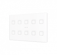 Zennio ZVITXLX10W Выключатель сенсорный KNX Tecla XL X10,  10-кнопочный,  PC-ABS пластик, цвет: белый