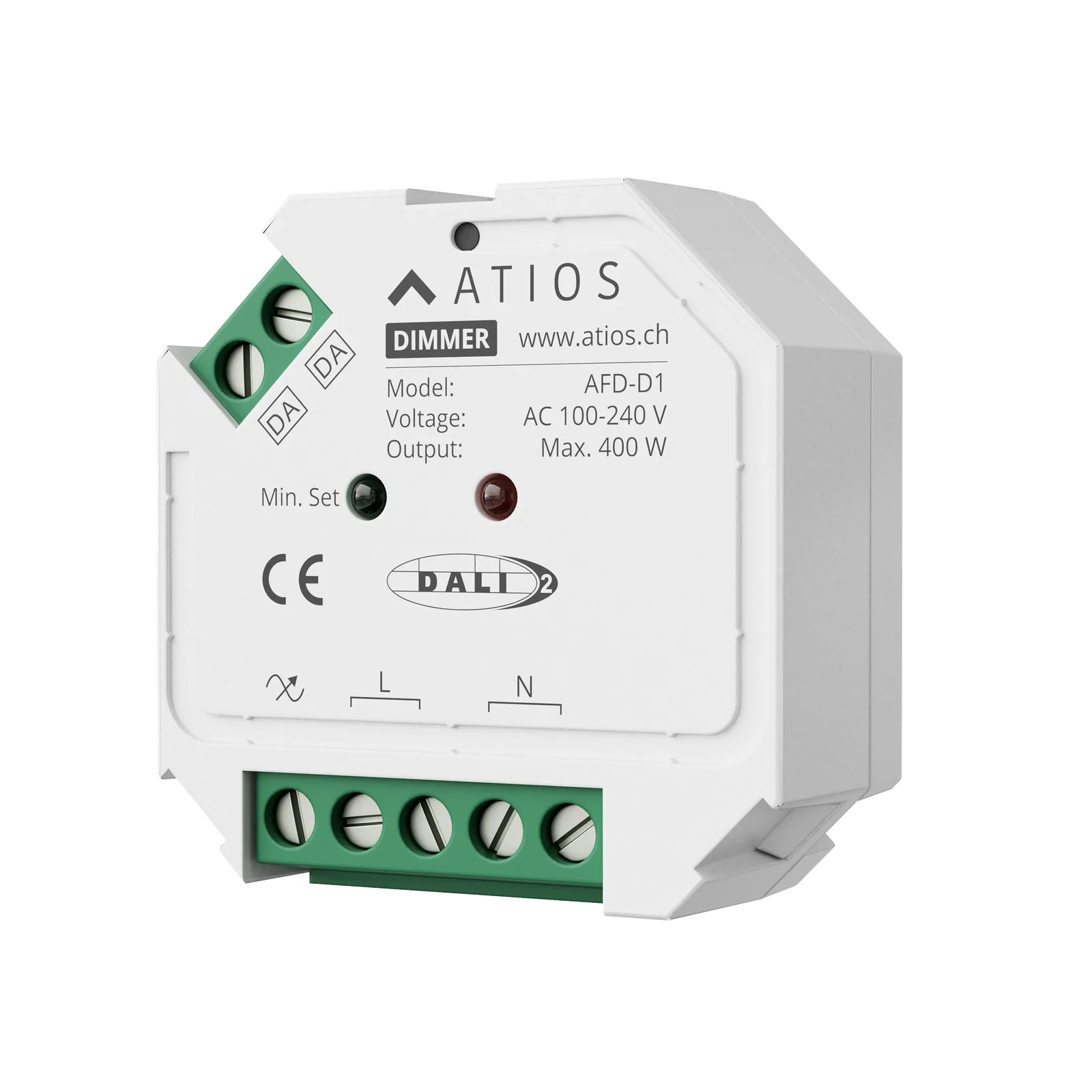 Atios AFD-D1 TRIAC диммер DALI для скрытого монтажа
