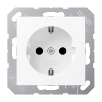 Jung A 1520 BF WWM SCHUKO®-розетка, 16 A 250 В ~, thermoplastic lacquered, Серия A, белоснежный матовый