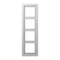 Jung LSD 984 LG Рамка 4-ная, вертикальный и горизонтальный монтаж, duroplastic, LS-DESIGN, светло-серый
