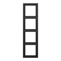 Jung AL 2984 D Рамка 4-ная, вертикальный и горизонтальный монтаж, Лакированный алюминий, LS 990, темный (лакированный алюминий)