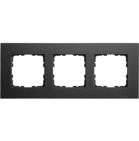 Jasmart Electric G1003AB Рамка 3-постовая, алюминий Black, G1003AB