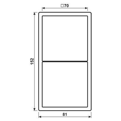 Jung LS 982 W Рамка 2-ная, вертикальный и горизонтальный монтаж, duroplastic, LS 990, слоновая кость