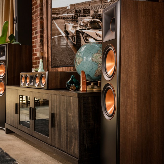 Klipsch 192393 Напольная акустика Klipsch RP-8060FA walnut, цвет: Темно - коричневое дерево