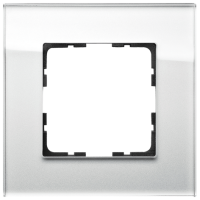 Jasmart Electric G1001GW Рамка 1-постовая, стекло White Glass, G1001GW