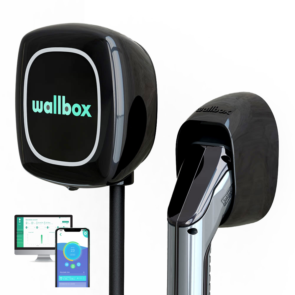 Wallbox 006-001-00001 Зарядная станция Wallbox Pulsar 22 кВт, цвет: Белый