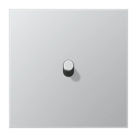 Jung AL 12-0 R 0 Центральная плата с тумблером «цилиндр», одиночный тумблер, Серия LS 1912, алюминий