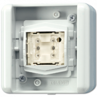 Jung 8471.02LEDW KNX/EIB выключатель\кнопка, 2 позиционная, для накладного монтажа с BCU