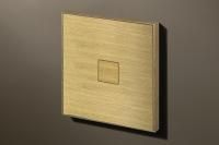 Lithoss Выключатель Squares Brushed Brass, Цвет: Латунь ,оттенок: Матовая