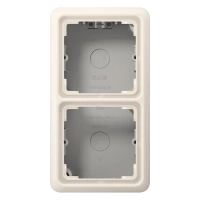 Jung CD 582 A W Накладная коробка 2-ная, duroplastic, Серия CD, слоновая кость