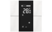 Interra ITR340-1402 iSwitch+ - 4-кнопочный KNX контроллер с ЖК-дисплеем, пластик, глянцевый белый