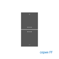 Ekinex EK-TQQ-FGB-EP2 Комплект клавиш TQQ (2 шт) с принтом для терморегулятора EP2/EQ2 версия 2019, Fenix NTM, отделка - Серый Бромо