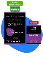 ONOKOM CG-VRF-MB-B-64 Устройство для управления 64 внутренними блоками VRF системы кондиционирования CHIGO(разъем XYE) по ModBus RTU протоколу