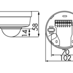 B.E.G. 93033 Датчик присутствия DALI Compact PD2-M-DALI/DSI-1C, цвет: Белый матовый, похожий RAL9010