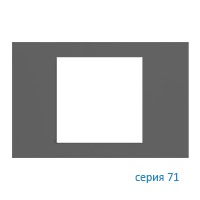 Ekinex EK-PRS-FGB Плата "71" прямоугольная 60х60, материал - Fenix NTM, цвет - Серый Бромо