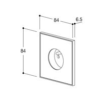 Lithoss Розетка Void round Chrome, Цвет: Серебряный ,оттенок: Хром