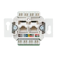 Jung UAE 8-8 UPO K6 US Kомпьютерная розетка категория 6 / 6А iso, неэкранированная для 2-х отдельных терминалов