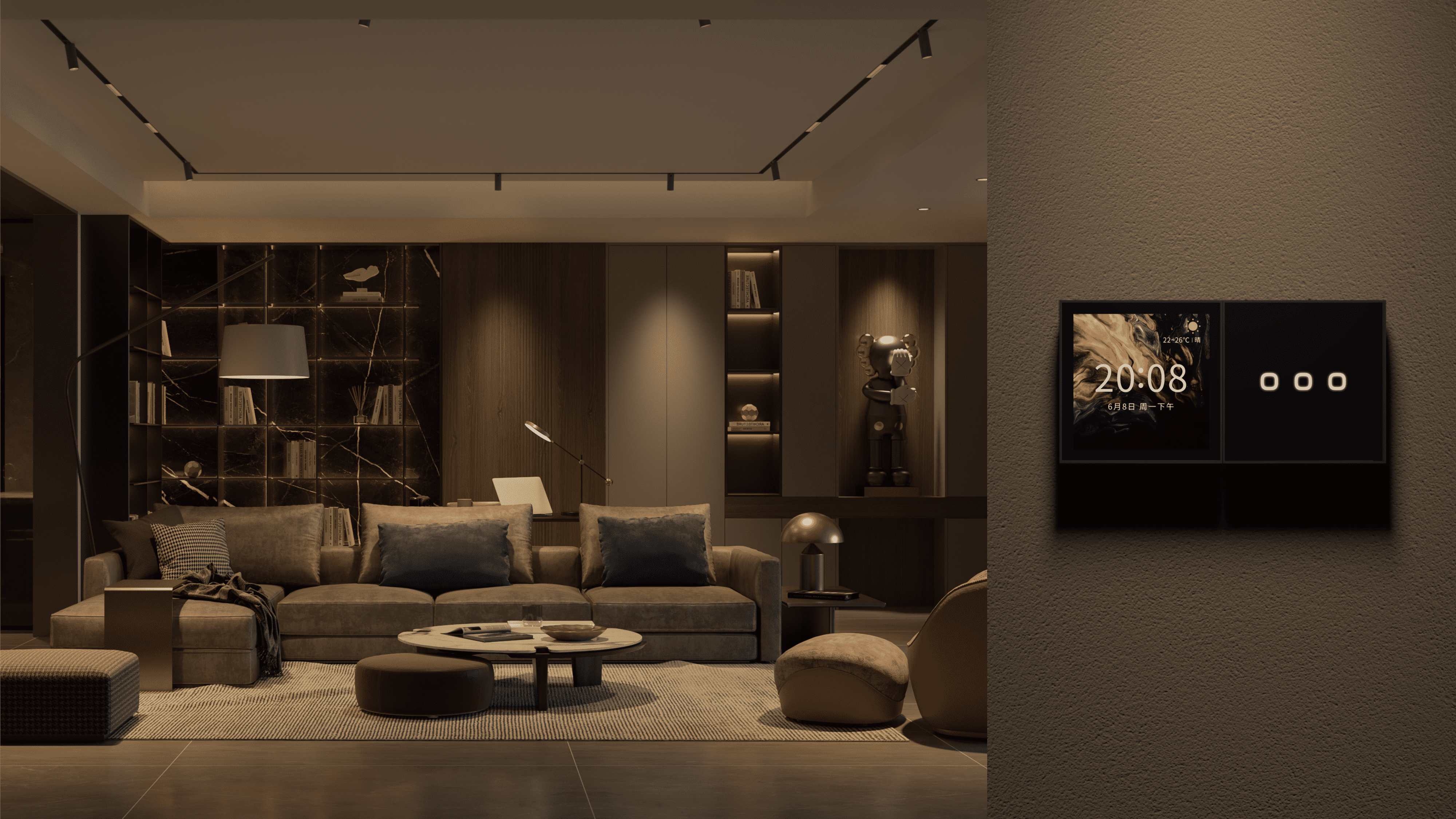 Yeelight YP-0047-1-W Выключатель Yeelight Pro, серия M20, проводной, 1 кнопка, белый