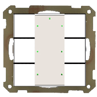 MDT BE-TA55P6.G1 Кнопочный выключатель KNX/EIB 3x канальный (6 кнопок)