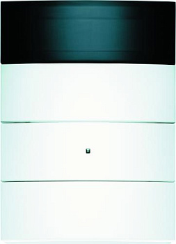 Berker 75663599 Клавишный сенсор B.IQ с регулятором температуры помещения, 3-канальный, цвет: Белый, оттенок: Полярная белизна