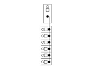 Wago 830-800/000-312 Модуль распределения потенциалов, 1 потенциал, c 1 входной точкой зажимания, Поперечное сечение проводника до 16 мм2, с рычагом, c 6 выходными точками зажимания, Поперечное сечение проводника до 2,5 мм2