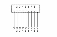 Wago 289-175 Интерфейсный модуль, RJ-45, 2 клем. колодки 1,5 мм2, Cat. 5, с колпачком