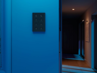 Zennio ZVITXLX8A Выключатель сенсорный KNX Tecla XL X8,  8-кнопочный,  PC-ABS пластик, цвет: черный