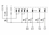 Wago 704-2004 Интерфейсный модуль T16ES-1-L,24В,LED