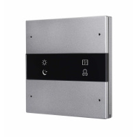 HDL M/P2R.1-486 4-клавишная панель KNX серии Granite, серый металл (без шинного соединителя HDL-M/PCI.1-A)