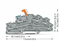 Wago 2003-6641 Многоуровневая Клемма, 0,25 - 2,5 (4) мм2,
