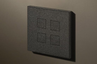 Lithoss Выключатель Squares Textured Black, Цвет: Черный ,оттенок: Текстурированный
