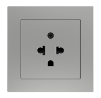 Zennio ZS55IEUAS+ZS55CEUAX ZS55 – евро-американская розетка.