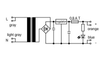 WAGO 288-808 Источник питания, 230 AC / 12 V DC, 0,5А,
