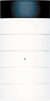 Berker 75665599 Клавишный сенсор B.IQ с регулятором температуры помещения, 5-канальный, цвет: Белый, оттенок: Полярная белизна