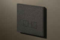 Lithoss Выключатель Squares Textured Black, Цвет: Черный ,оттенок: Текстурированный