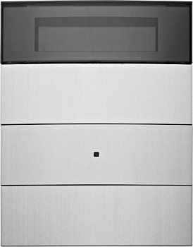 Berker 75663590 Клавишный сенсор B.IQ с регулятором температуры помещения, 3-канальный, стекло, цвет: Белый, оттенок: Полярная белизна